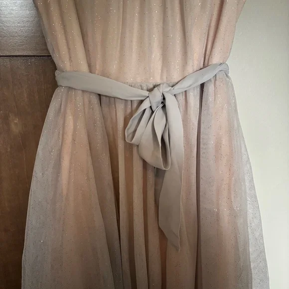 LC Lauren Conrad Runway Collection Layered Tulle Midi Dress Sparkly Size 10 - Picture 5 of 7